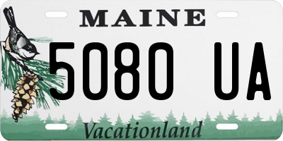 ME license plate 5080UA