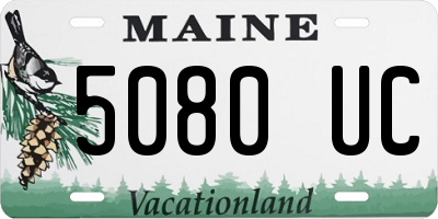 ME license plate 5080UC