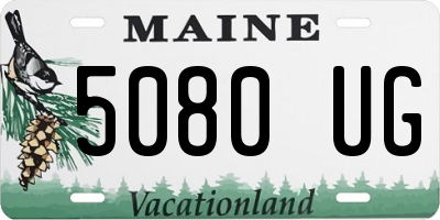 ME license plate 5080UG