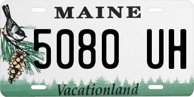ME license plate 5080UH