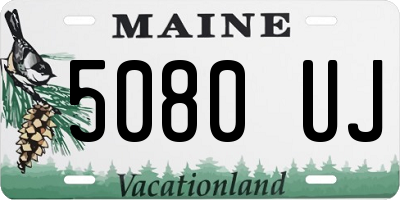 ME license plate 5080UJ