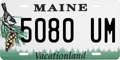 ME license plate 5080UM