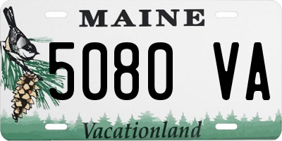 ME license plate 5080VA