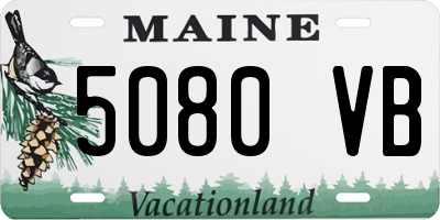 ME license plate 5080VB