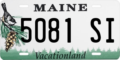 ME license plate 5081SI