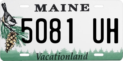 ME license plate 5081UH