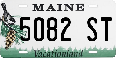 ME license plate 5082ST