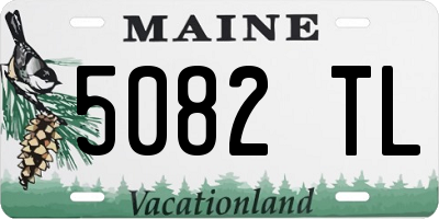 ME license plate 5082TL