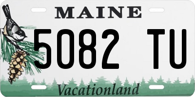 ME license plate 5082TU