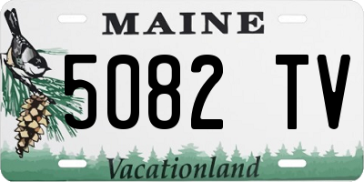 ME license plate 5082TV