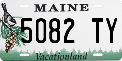 ME license plate 5082TY