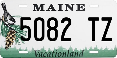 ME license plate 5082TZ