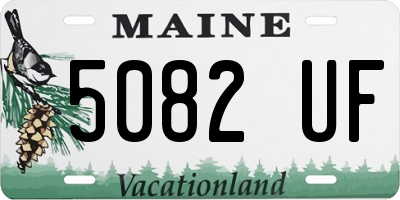 ME license plate 5082UF
