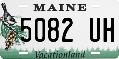 ME license plate 5082UH