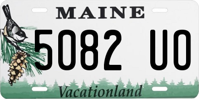 ME license plate 5082UO