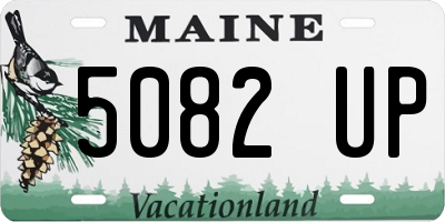 ME license plate 5082UP