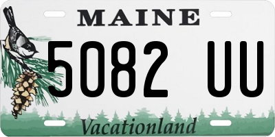 ME license plate 5082UU