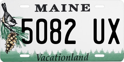 ME license plate 5082UX
