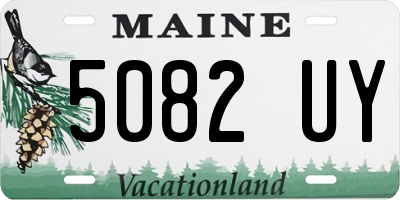 ME license plate 5082UY