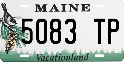 ME license plate 5083TP