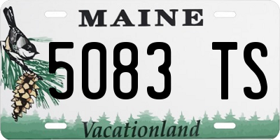 ME license plate 5083TS