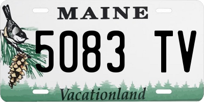 ME license plate 5083TV