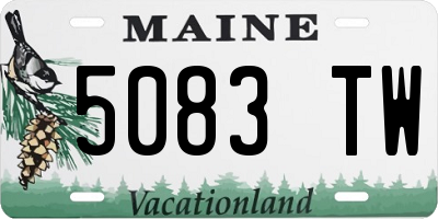 ME license plate 5083TW