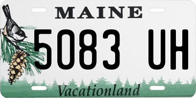 ME license plate 5083UH