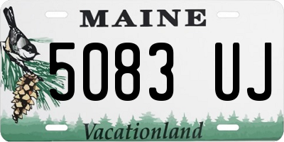 ME license plate 5083UJ