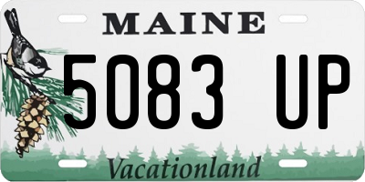 ME license plate 5083UP