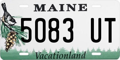 ME license plate 5083UT