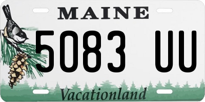 ME license plate 5083UU