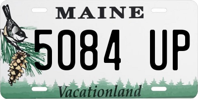 ME license plate 5084UP