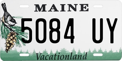 ME license plate 5084UY