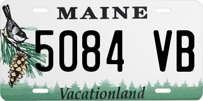 ME license plate 5084VB