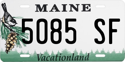 ME license plate 5085SF
