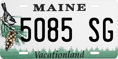 ME license plate 5085SG