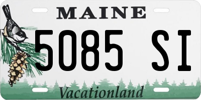 ME license plate 5085SI