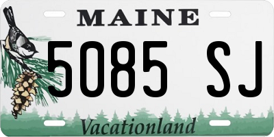 ME license plate 5085SJ