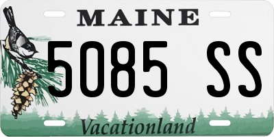 ME license plate 5085SS