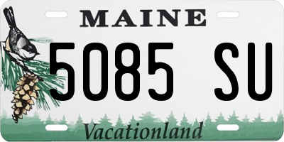 ME license plate 5085SU