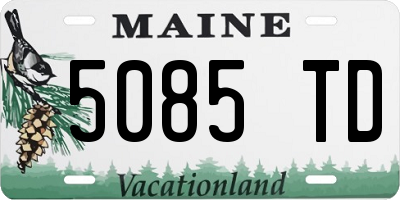 ME license plate 5085TD