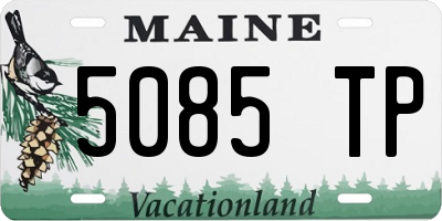 ME license plate 5085TP