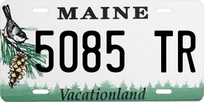 ME license plate 5085TR