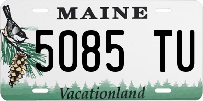 ME license plate 5085TU