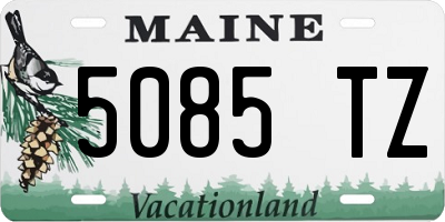 ME license plate 5085TZ