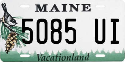 ME license plate 5085UI