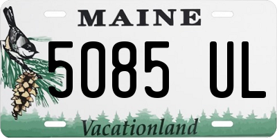 ME license plate 5085UL