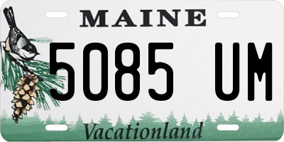 ME license plate 5085UM