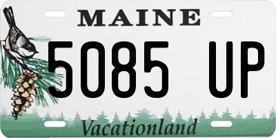 ME license plate 5085UP
